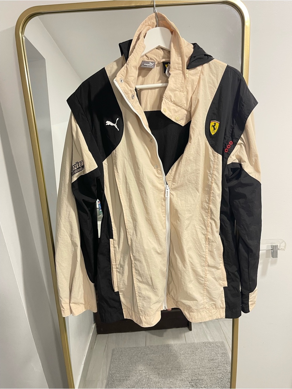 Puma Scuderia Ferrari Men’s Statement Jacket Granola size medium - Picture 6 of 11